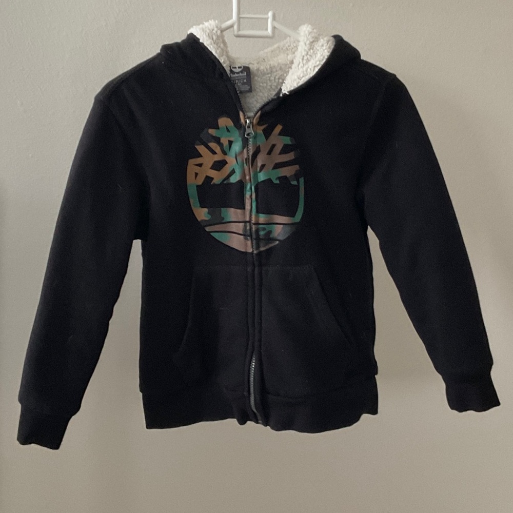 Timberland Black Hoodie with Logo